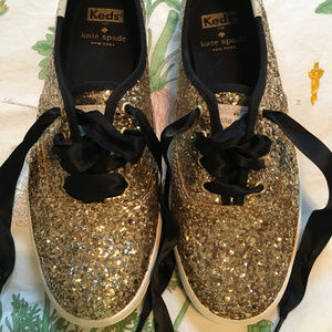 Women's Keds x kate spade Glitter Gold Champion